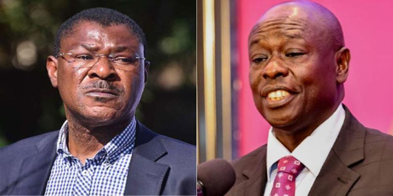 National Assembly speaker Moses Wetangula and DCP leader Rigathi Gachagua